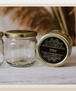 12 צנצנות לתבלינים מזכוכית